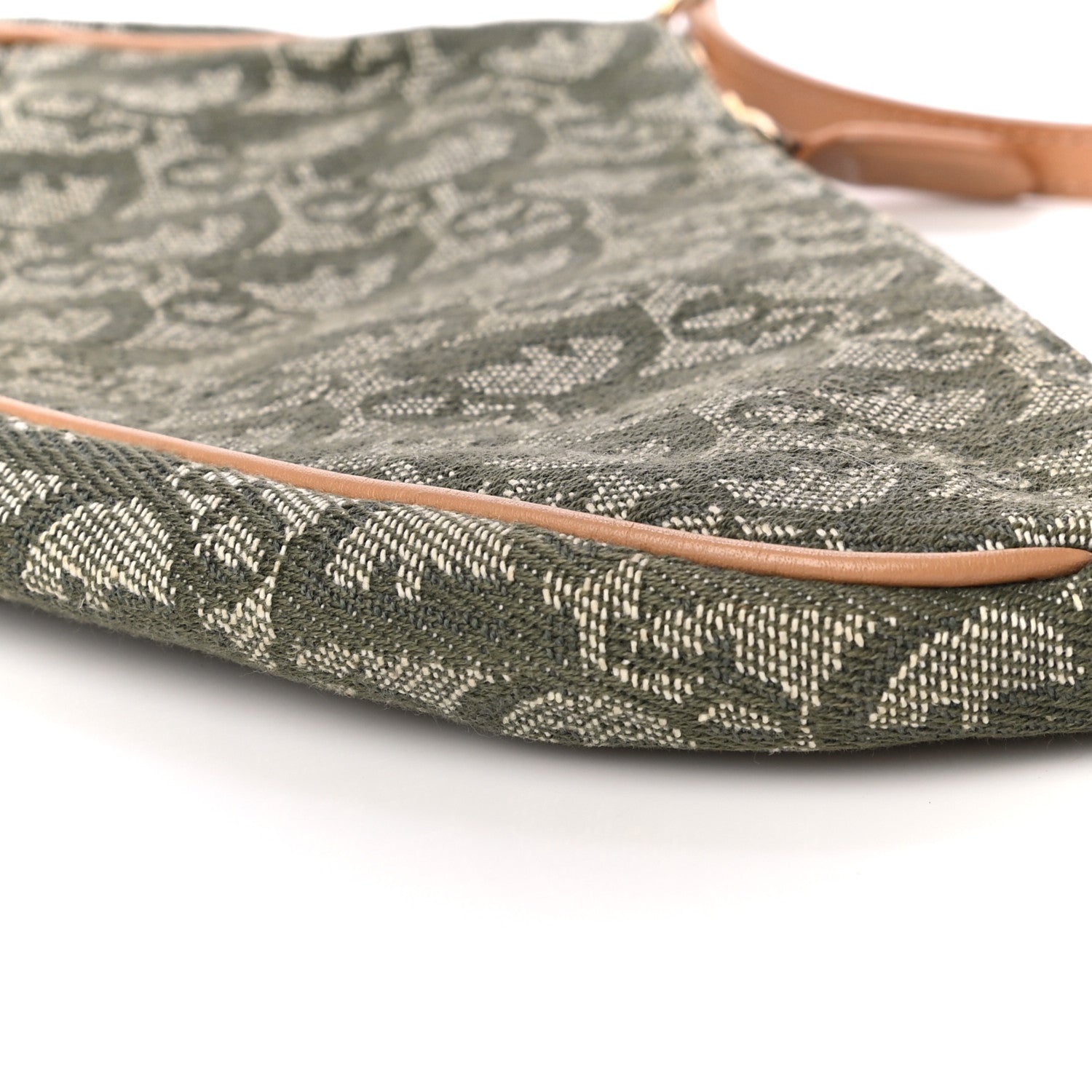 Christian Dior Monogram Mini Saddle Pochette Green 10 of 12