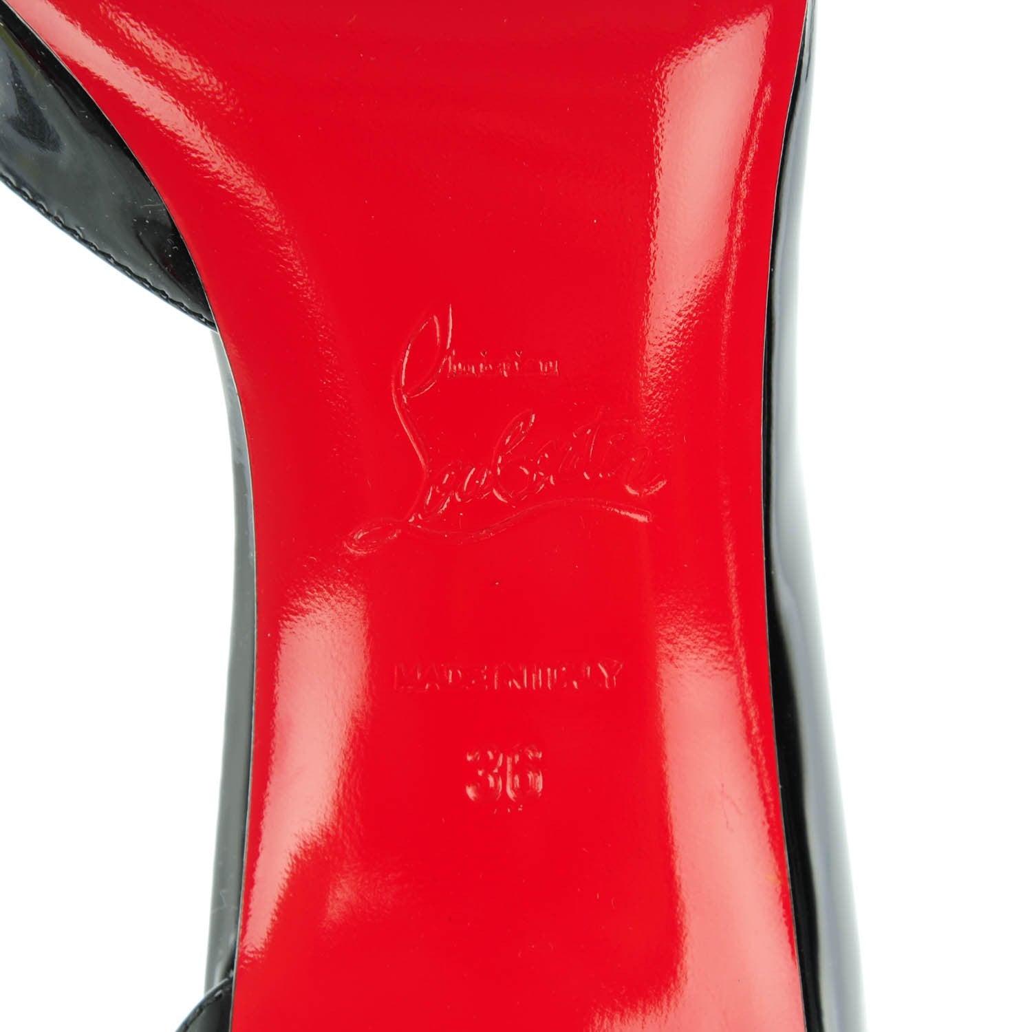 Christian Louboutin Patent Iriza 70 Pumps 36 Black 6 of 8