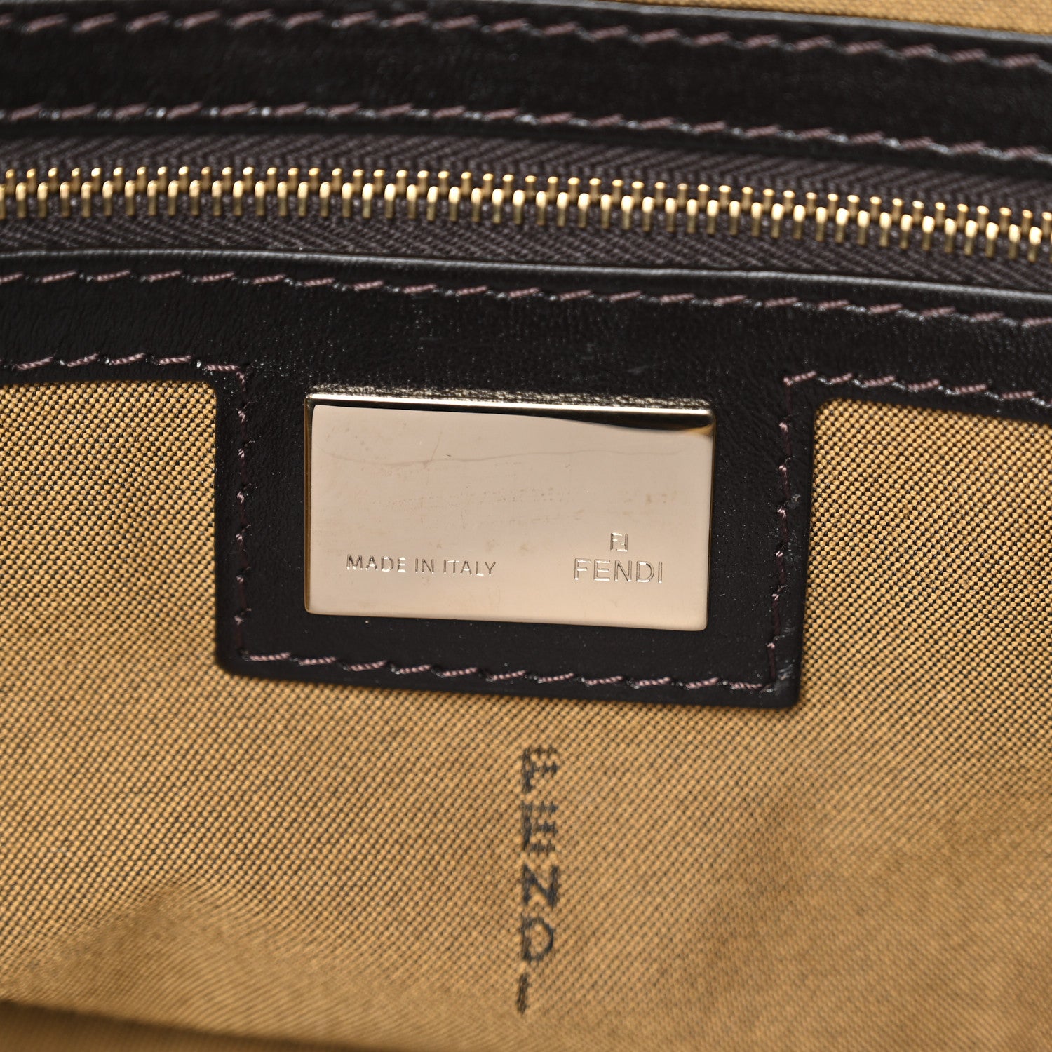 Fendi Zucca Large Chef Shopper Tote Tobacco 7 of 13