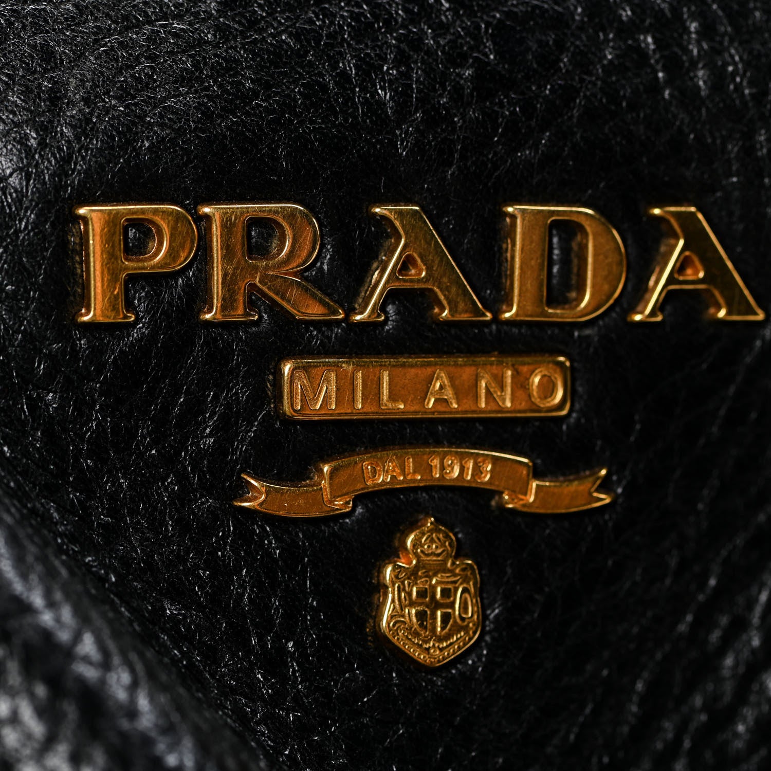 Prada Cervo Antik Shoulder Bag Black 18 of 24