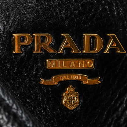 Prada Cervo Antik Shoulder Bag Black 18 of 24