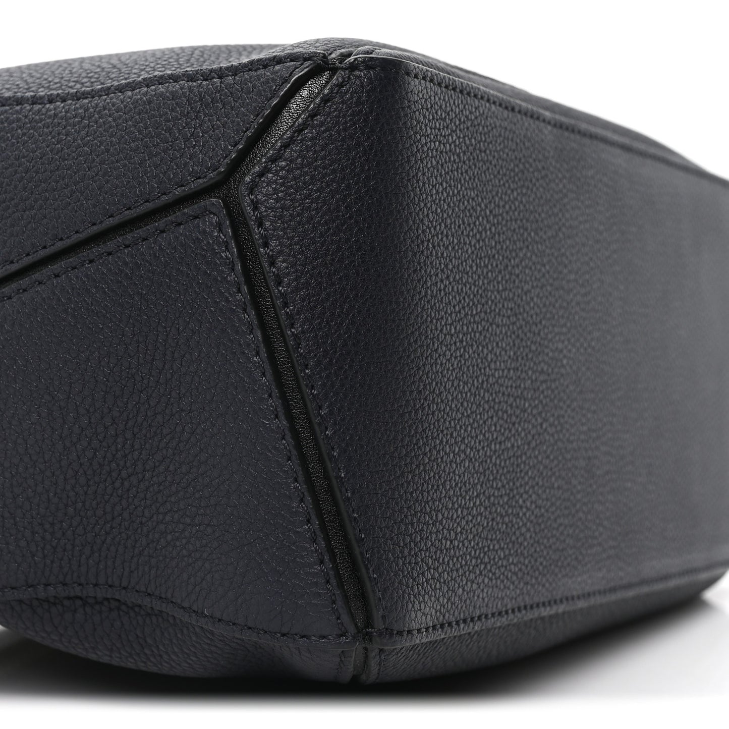 Calfskin Small Puzzle Bag Midnight Blue Black