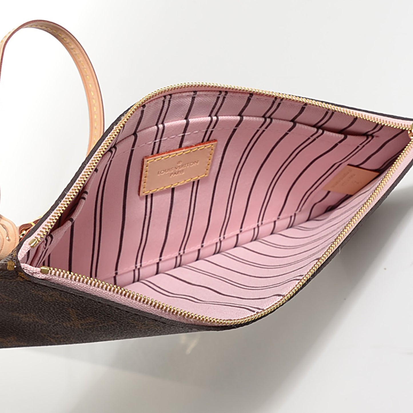 Monogram Neverfull MM GM Pochette Rose Ballerine