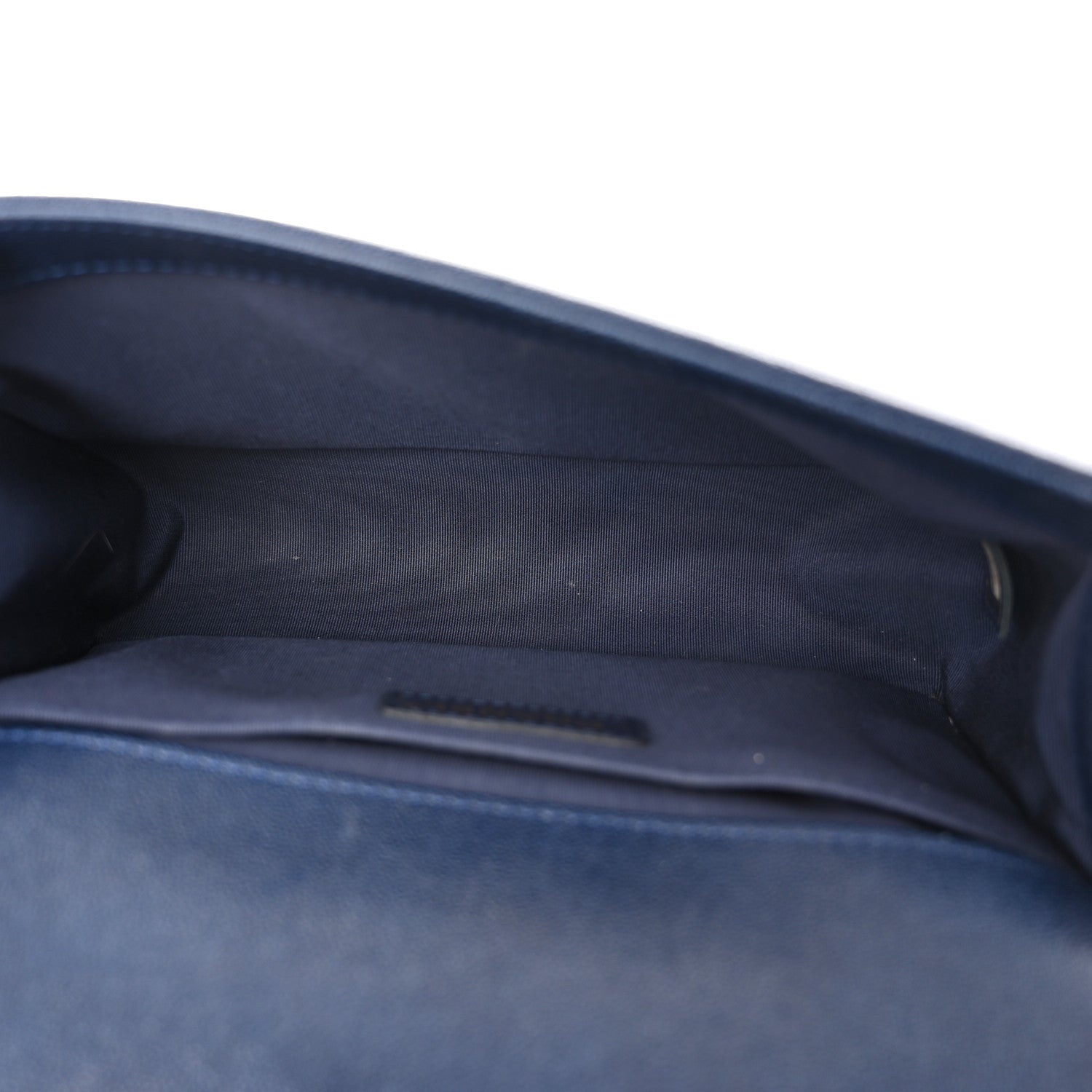 Chanel Caviar Quilted Medium Boy Flap Dark Navy Blue 4 of 9