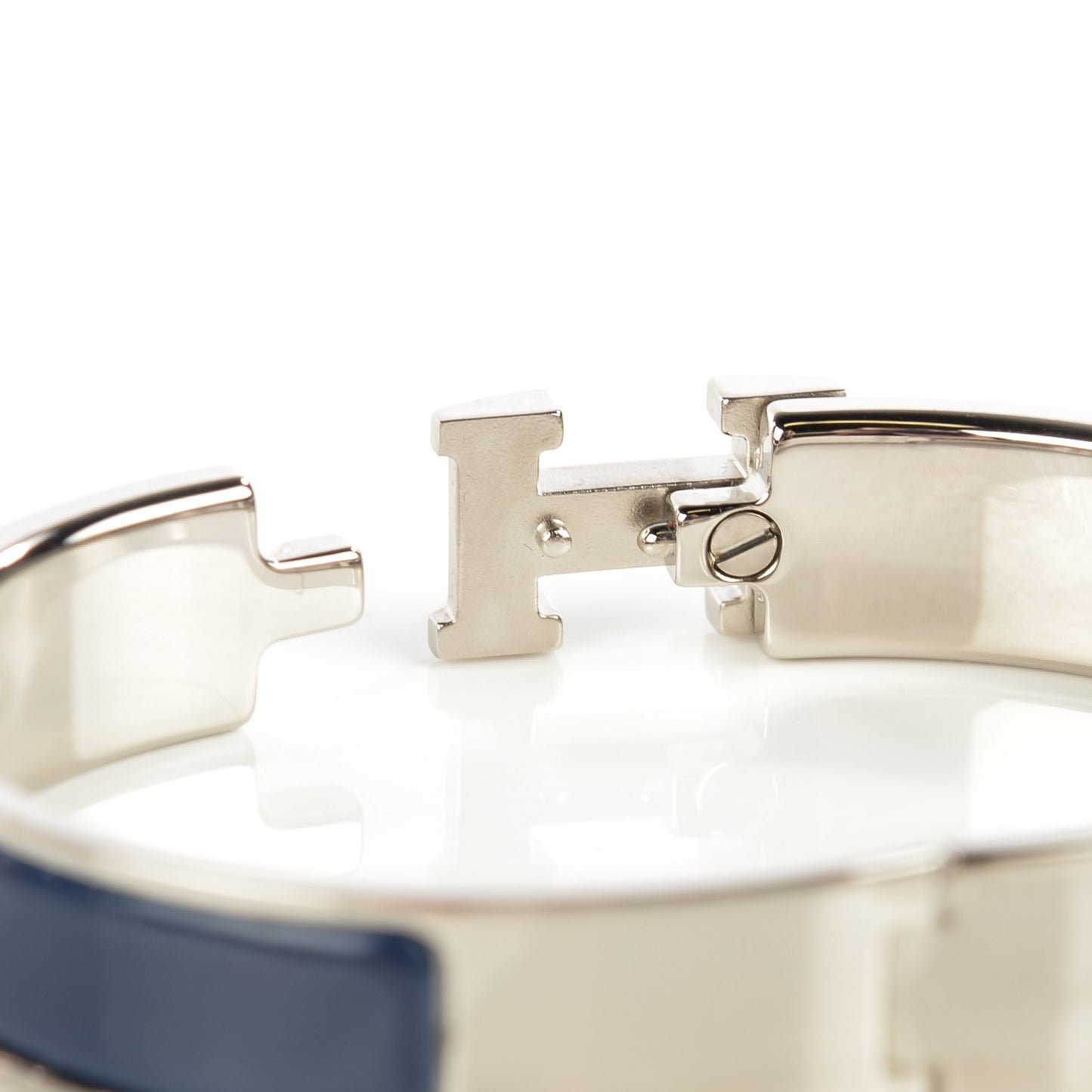 Narrow Enamel Clic Clac H Bracelet Indigo Bleu