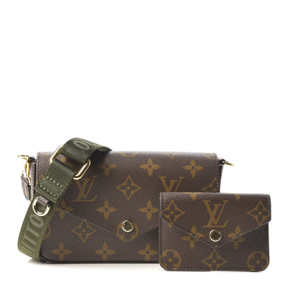 Louis Vuitton Monogram Felicie Strap & Go Kaki 1 of 8