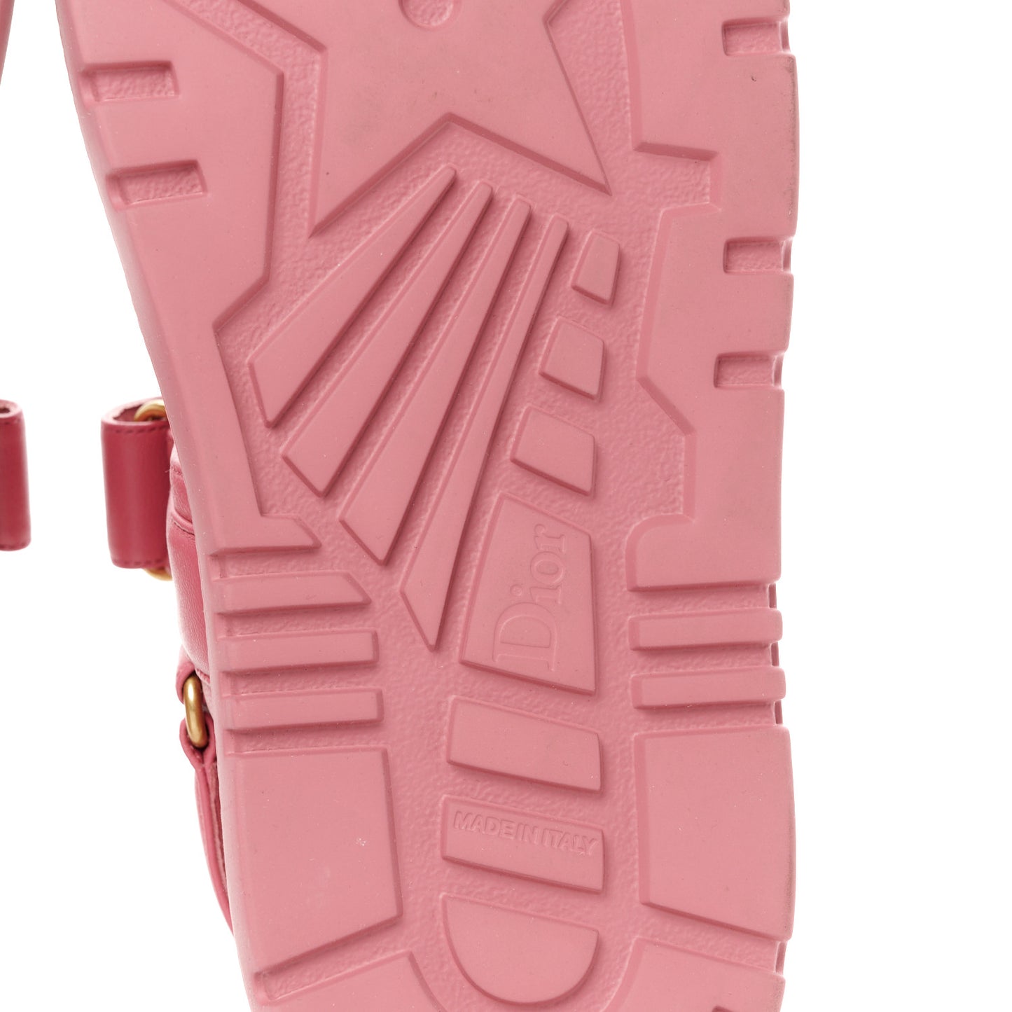 Lambskin Dioract Sandals 38 Pink