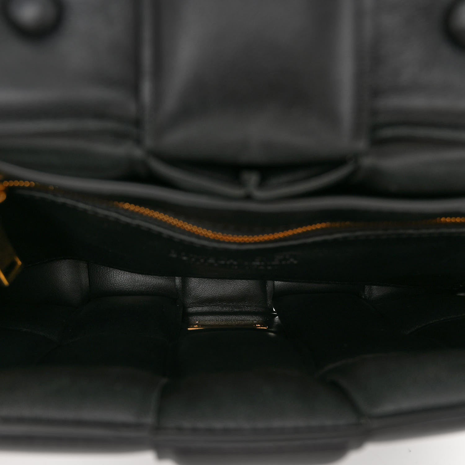 Bottega Veneta Lambskin Maxi Intreccio Padded Chain Cassette Crossbody Bag Black 5 of 9