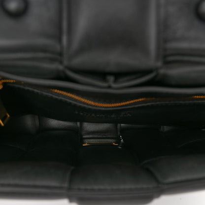 Bottega Veneta Lambskin Maxi Intreccio Padded Chain Cassette Crossbody Bag Black 5 of 9