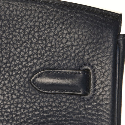 Hermes Taurillon Clemence Birkin 35 Bleu Abysse 13 of 27