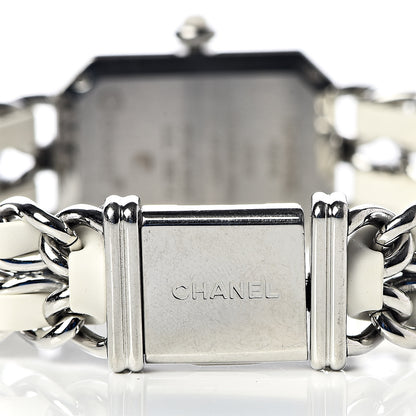 Chanel Stainless Steel Lambskin Mother of Pearl 20mm Chain Premiere Quartz Watch White L 8 of 9