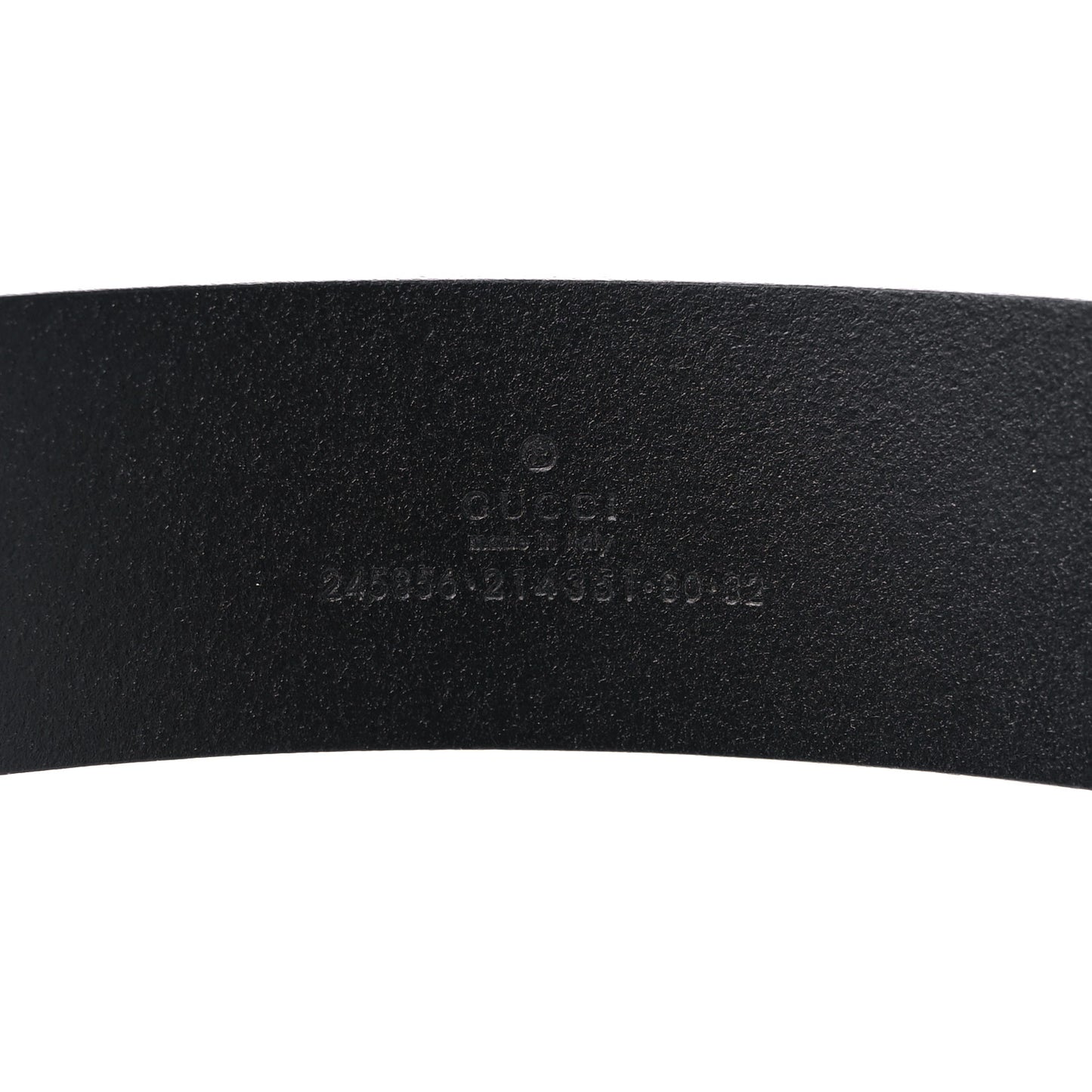 Calfskin Lovely Heart GG 40mm Belt 80 32 Black