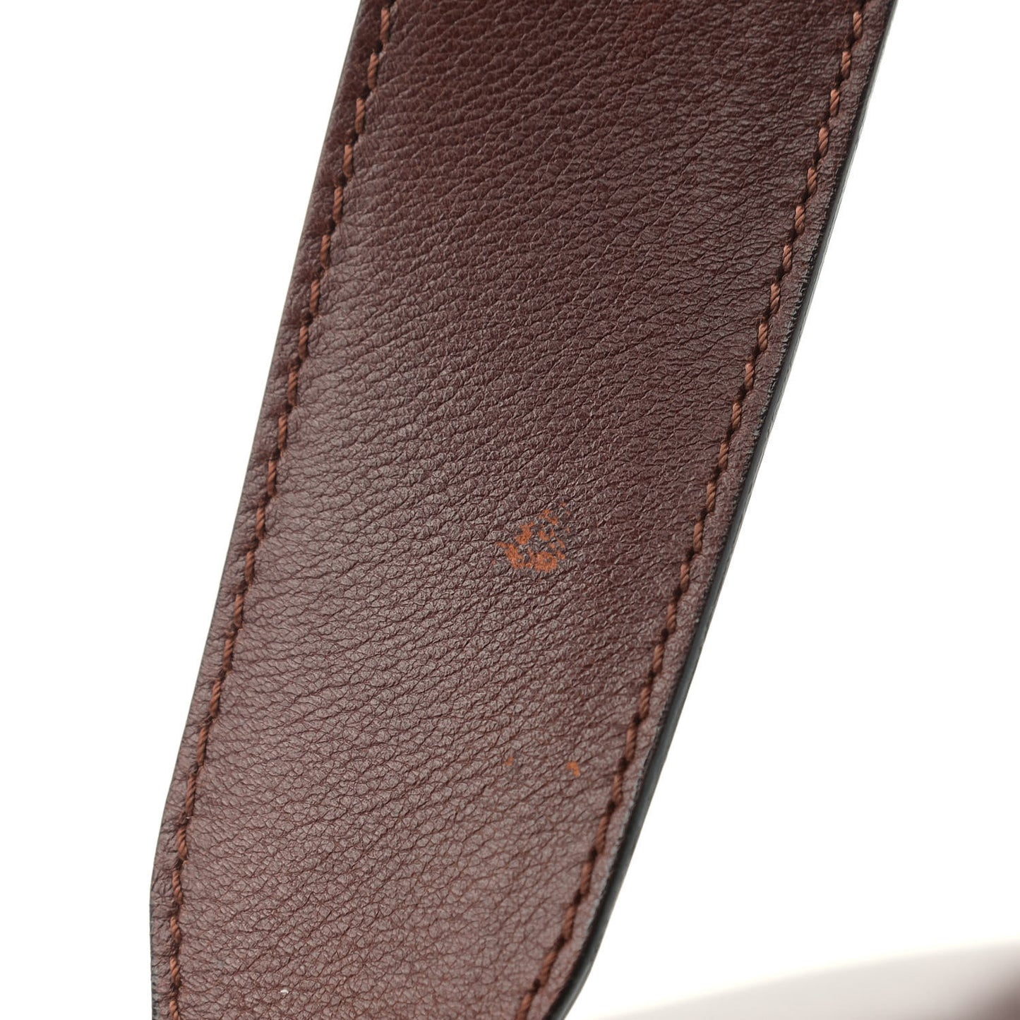 Calfskin Logo Shoulder Bag Brown