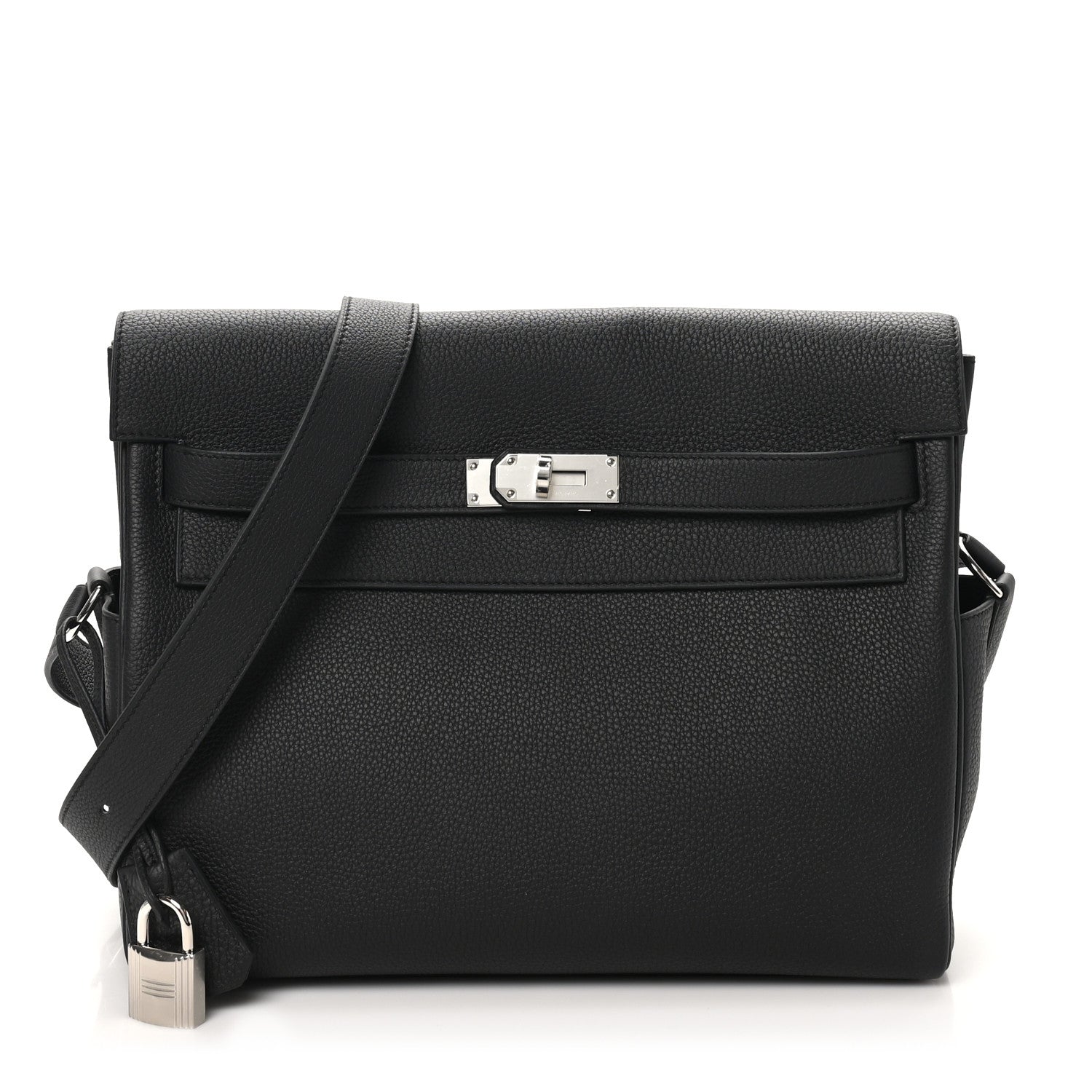 Hermes Togo Kelly Messenger GM Black 1 of 11