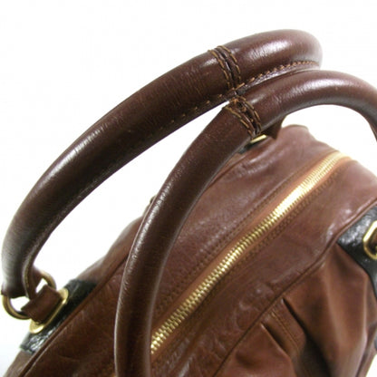 Marc Jacobs Leather Striping Bowler Chestnut 7 of 13