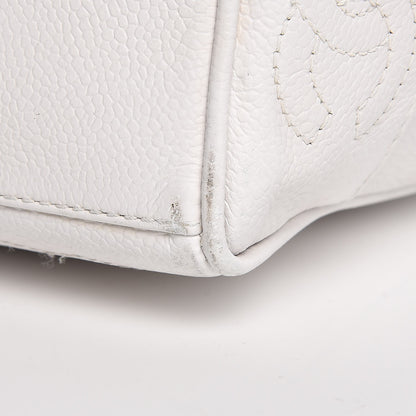 Chanel Caviar CC Shoulder Bag White 11 of 12