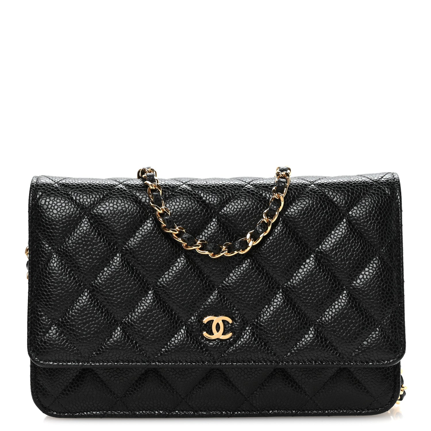 Chanel Caviar Quilted Wallet On Chain WOC Black 8 of 11