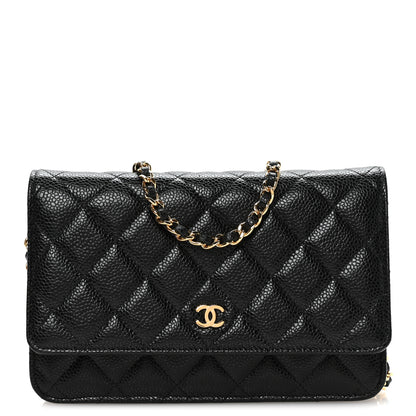 Chanel Caviar Quilted Wallet On Chain WOC Black 8 of 11