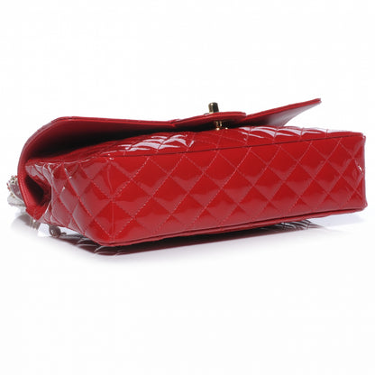 Chanel Patent Calfskin Quilted Valentine Charms Medium Single Flap Red 4 of 8
