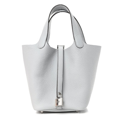 Hermes Taurillon Clemence Picotin Lock 18 PM Bleu Pale 1 of 4