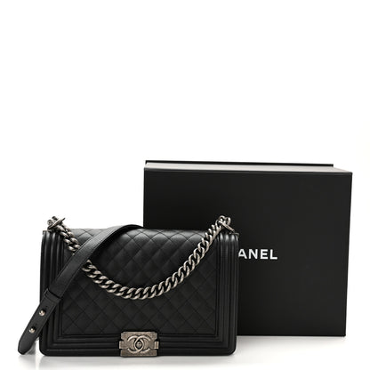 Chanel Caviar Quilted New Medium Boy Flap Black 11 of 11