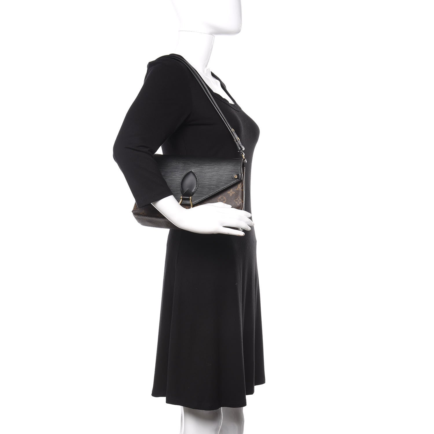 Louis Vuitton Epi Monogram Saint Michel Black 2 of 9
