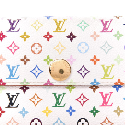 Louis Vuitton Monogram Multicolor Sarah Wallet White 9 of 10