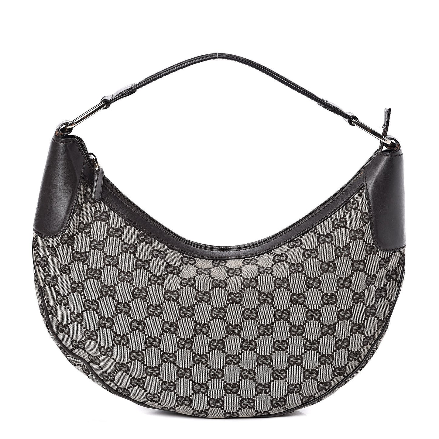 Monogram Half Moon Hobo Dark Brown