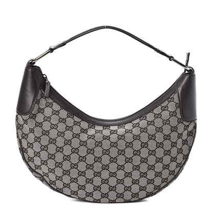 Gucci Monogram Half Moon Hobo Dark Brown 1 of 12