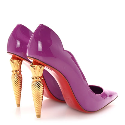 Christian Louboutin Patent LipChick 100 Pumps 39.5 Kismet 5 of 8