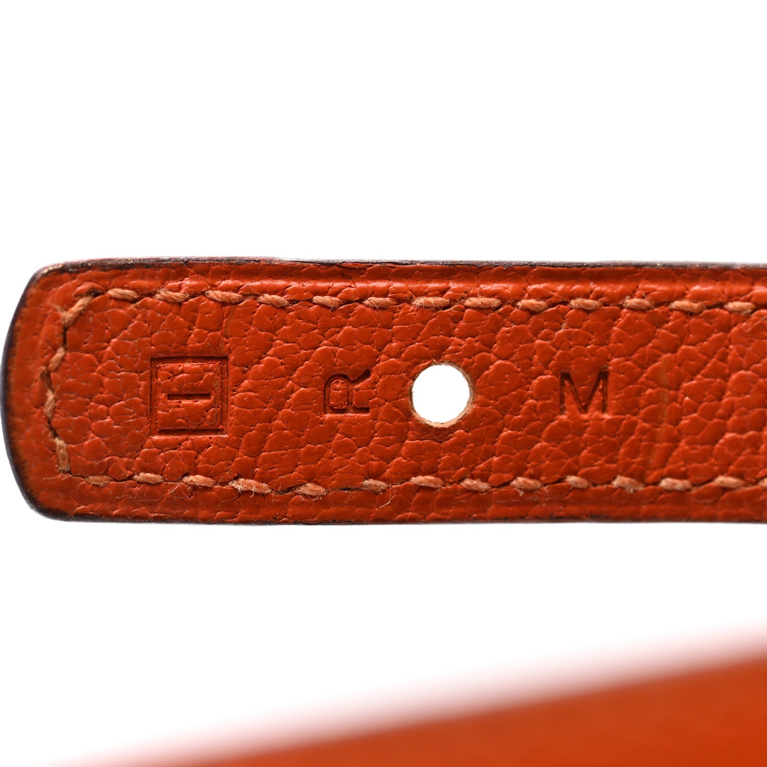 Hermes Chamonix Looping Interchangeable Bracelet Orange Black 7 of 10