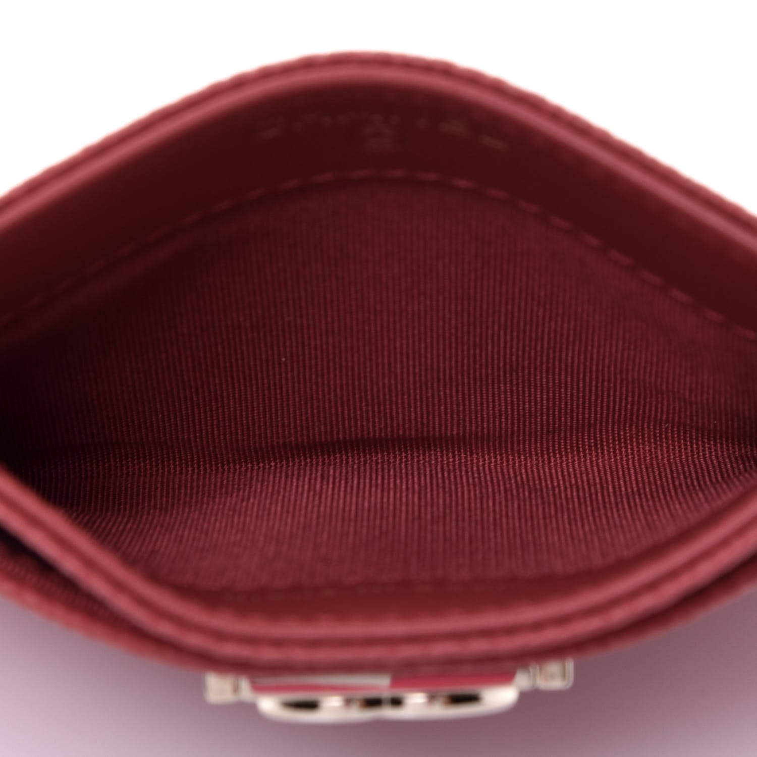 Chanel Caviar Quilted Boy Card Holder Red 5 of 8