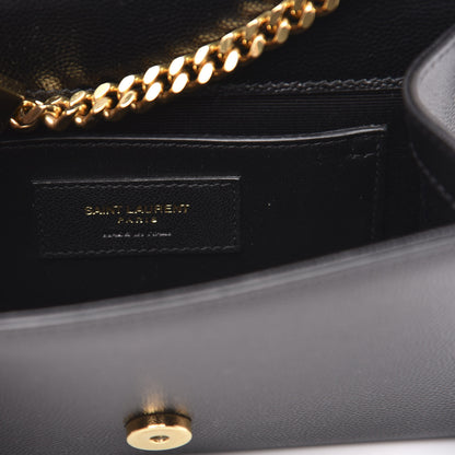 Saint Laurent Grain De Poudre Small Monogram Kate Satchel Black 6 of 9