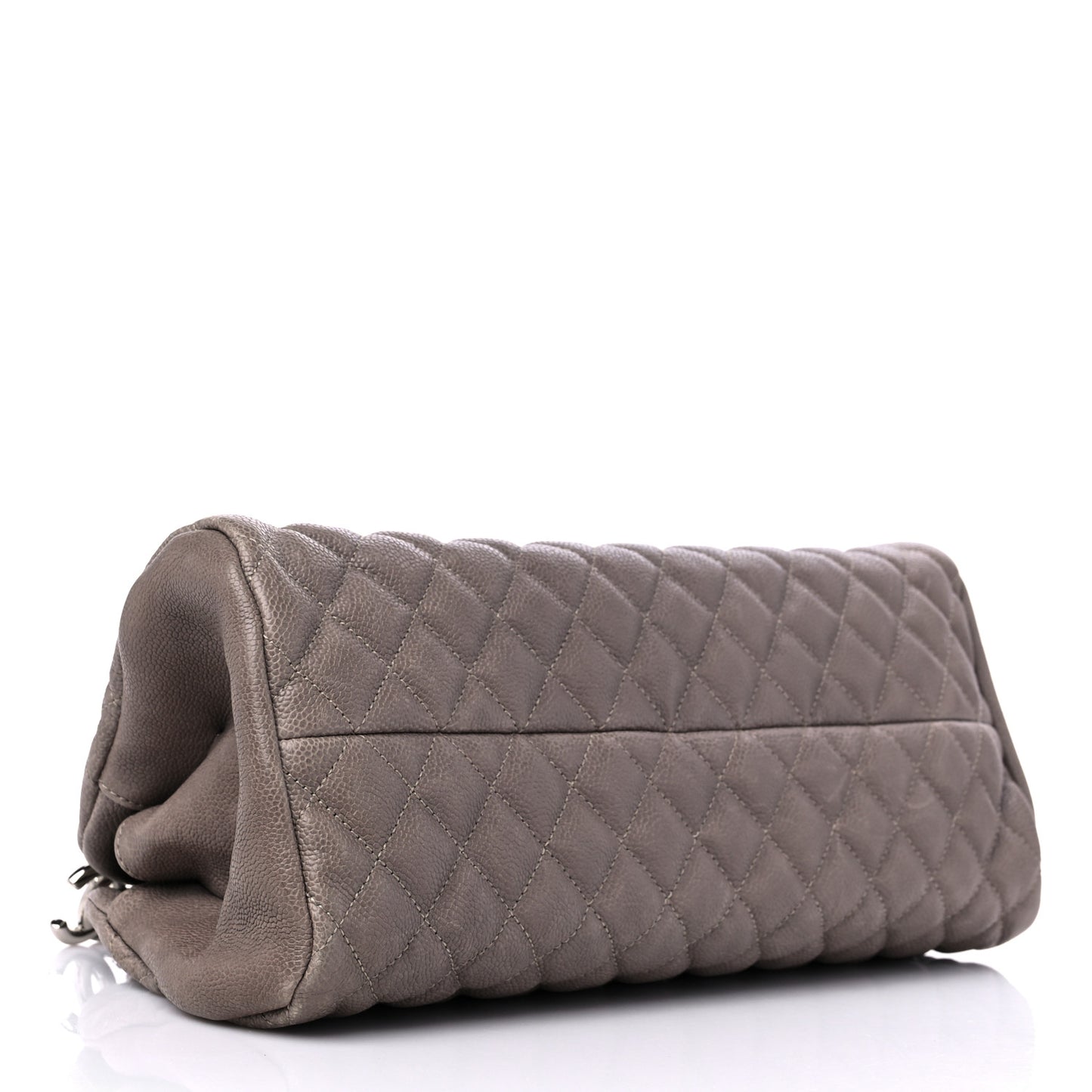 Caviar Medium Just Mademoiselle Bowling Bag Grey