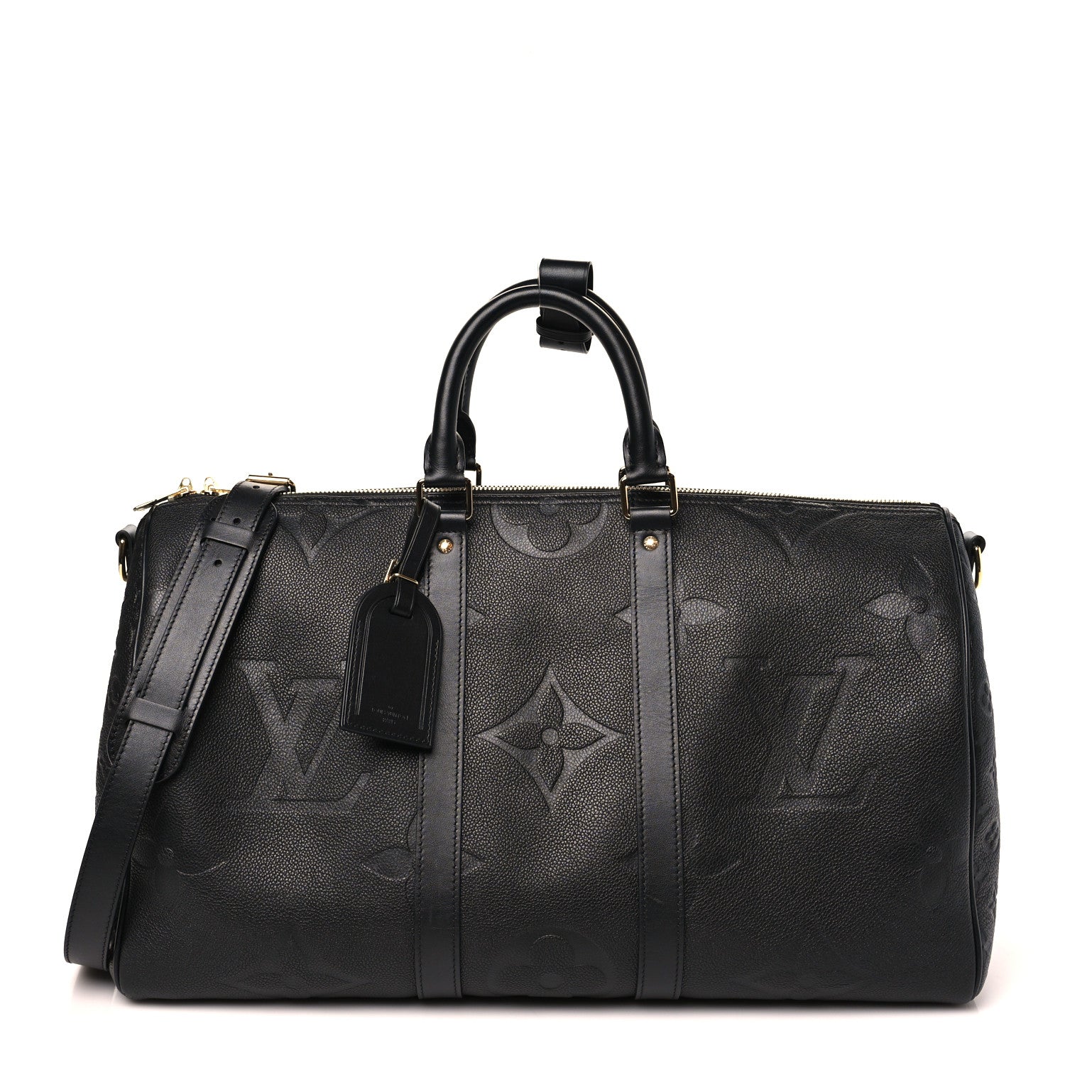 Louis Vuitton Empreinte Monogram Giant Keepall Bandouliere 45 Black 1 of 9