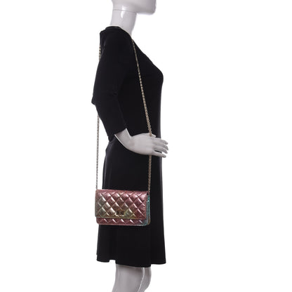 Chanel Metallic Goatskin Quilted 2.55 Reissue Wallet on Chain WOC Multicolor 2 of 12
