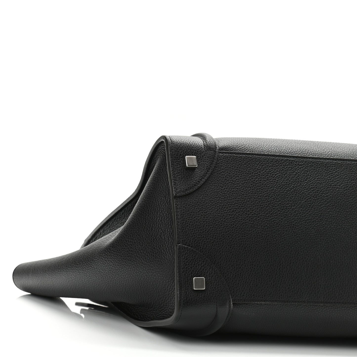 Drummed Calfskin Mini Luggage Black