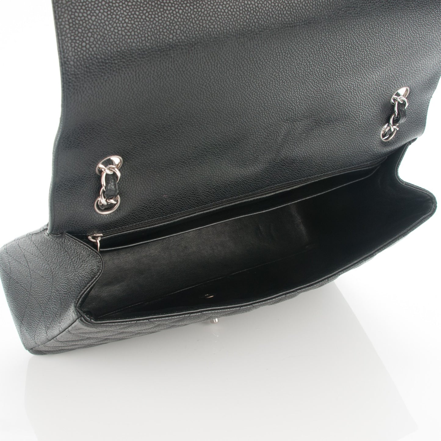 Caviar Quilted Maxi Single Flap Black