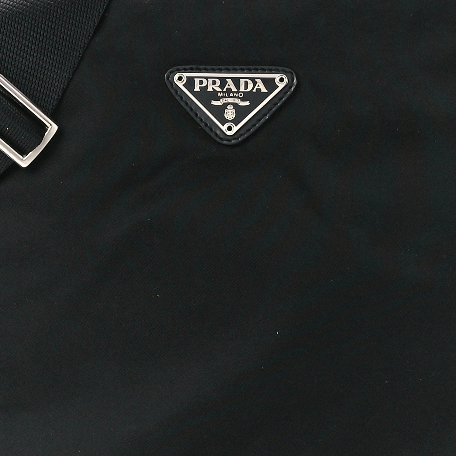 Prada Nylon Flat Messenger Bag Black 8 of 11