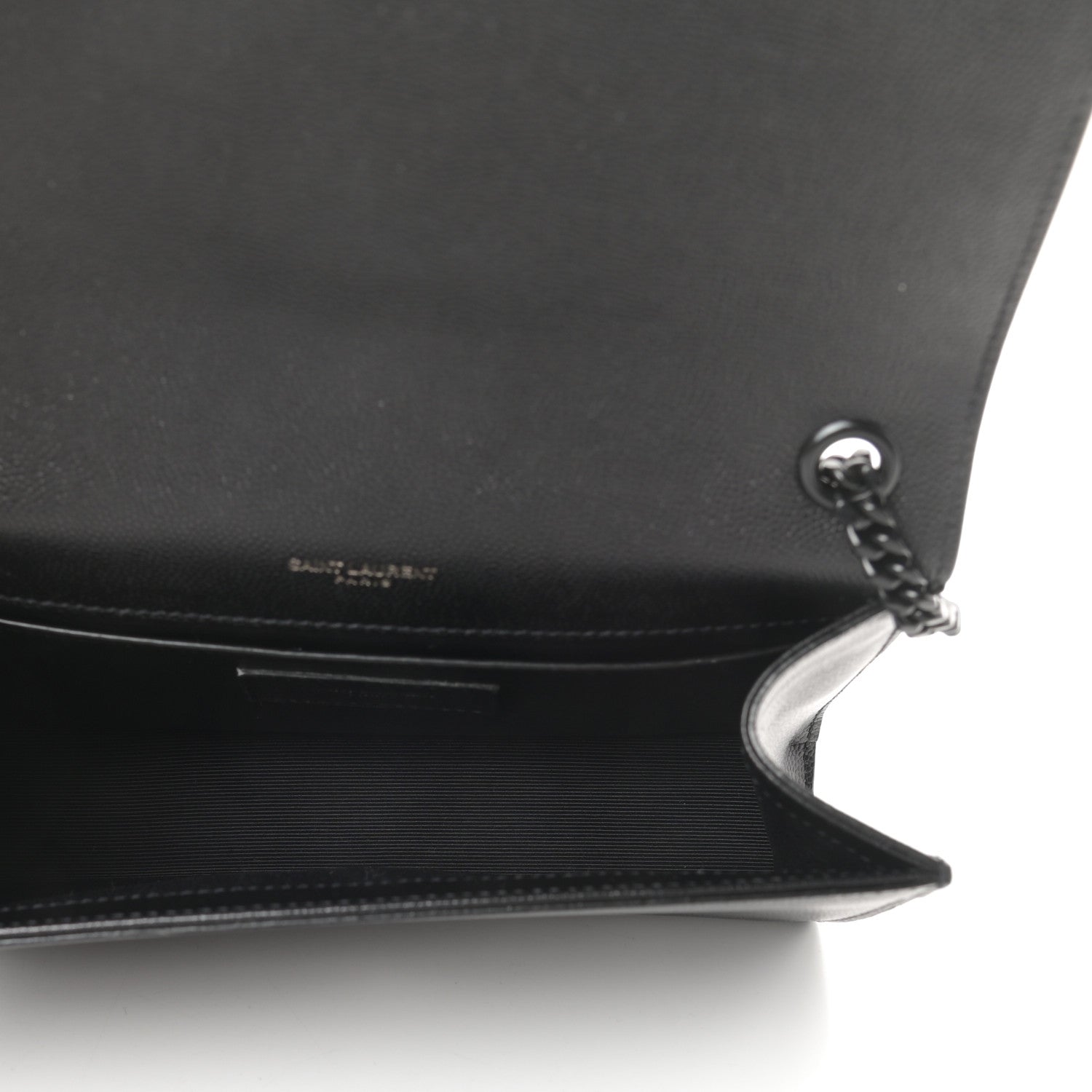 Saint Laurent Grain De Poudre Small Monogram Kate Satchel Black 5 of 11
