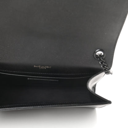 Saint Laurent Grain De Poudre Small Monogram Kate Satchel Black 5 of 11