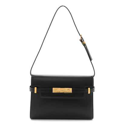 Saint Laurent Smooth Calfskin Small Manhattan Shoulder Bag Black 1 of 11