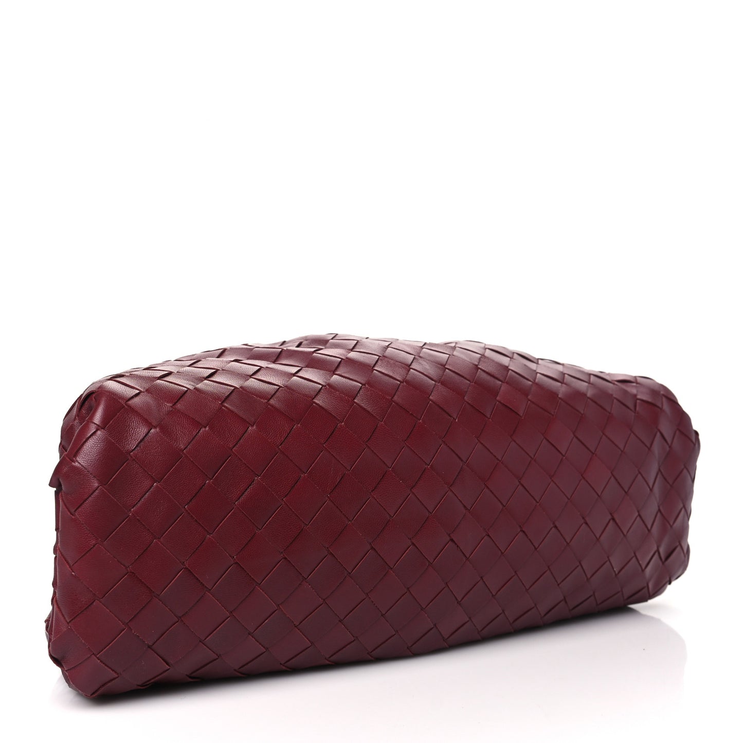 Nappa Maxi Intrecciato The Pouch Oversized Clutch Bordeaux
