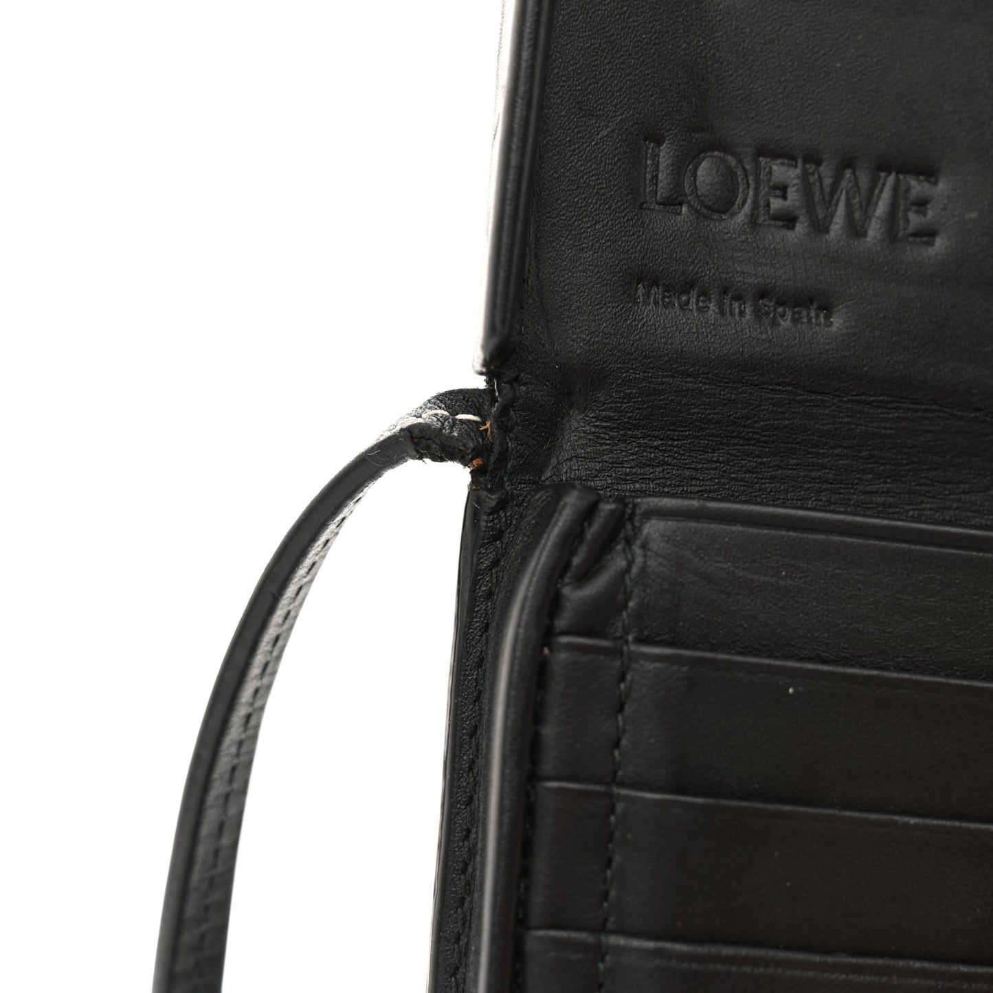 Soft Calfskin Mini Heel Pouch Black