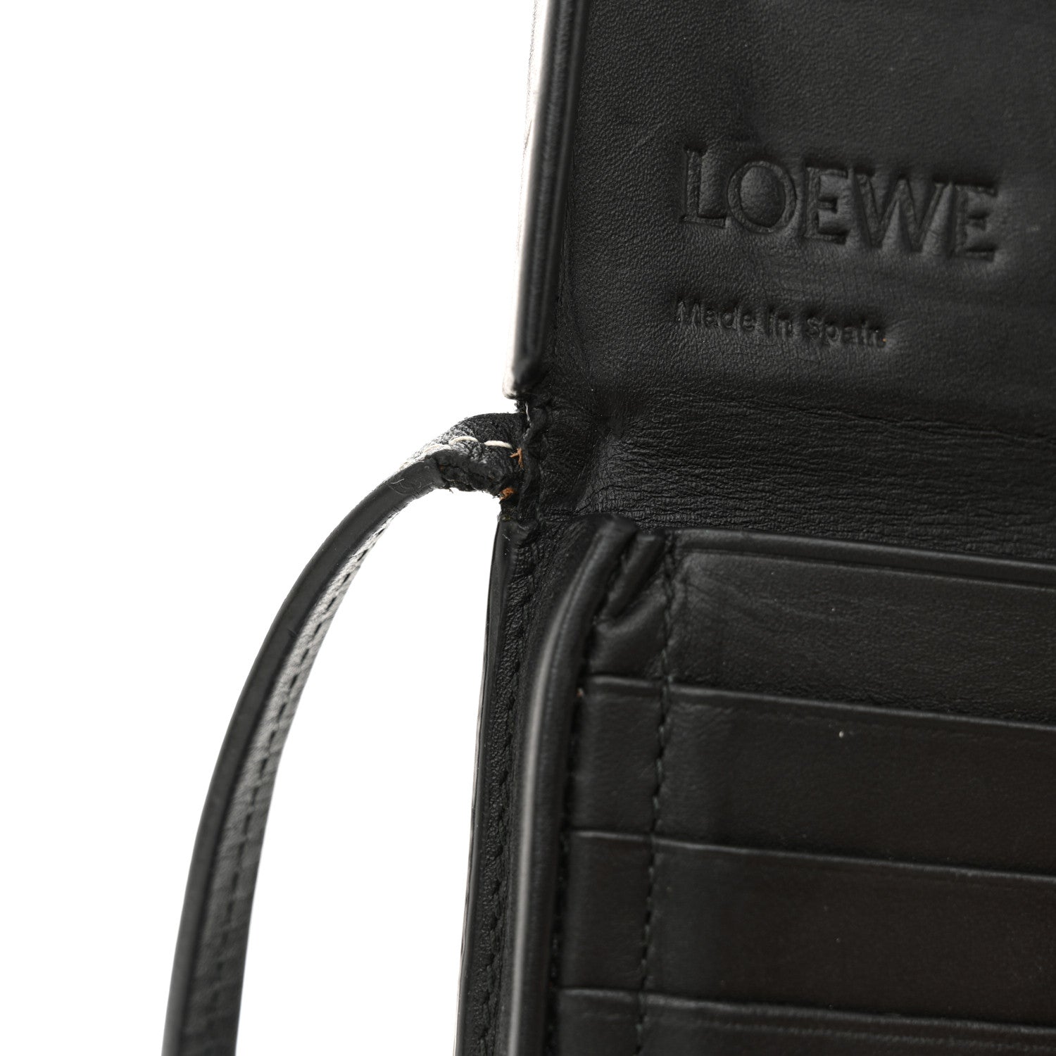 Loewe Soft Calfskin Mini Heel Pouch Black 11 of 13