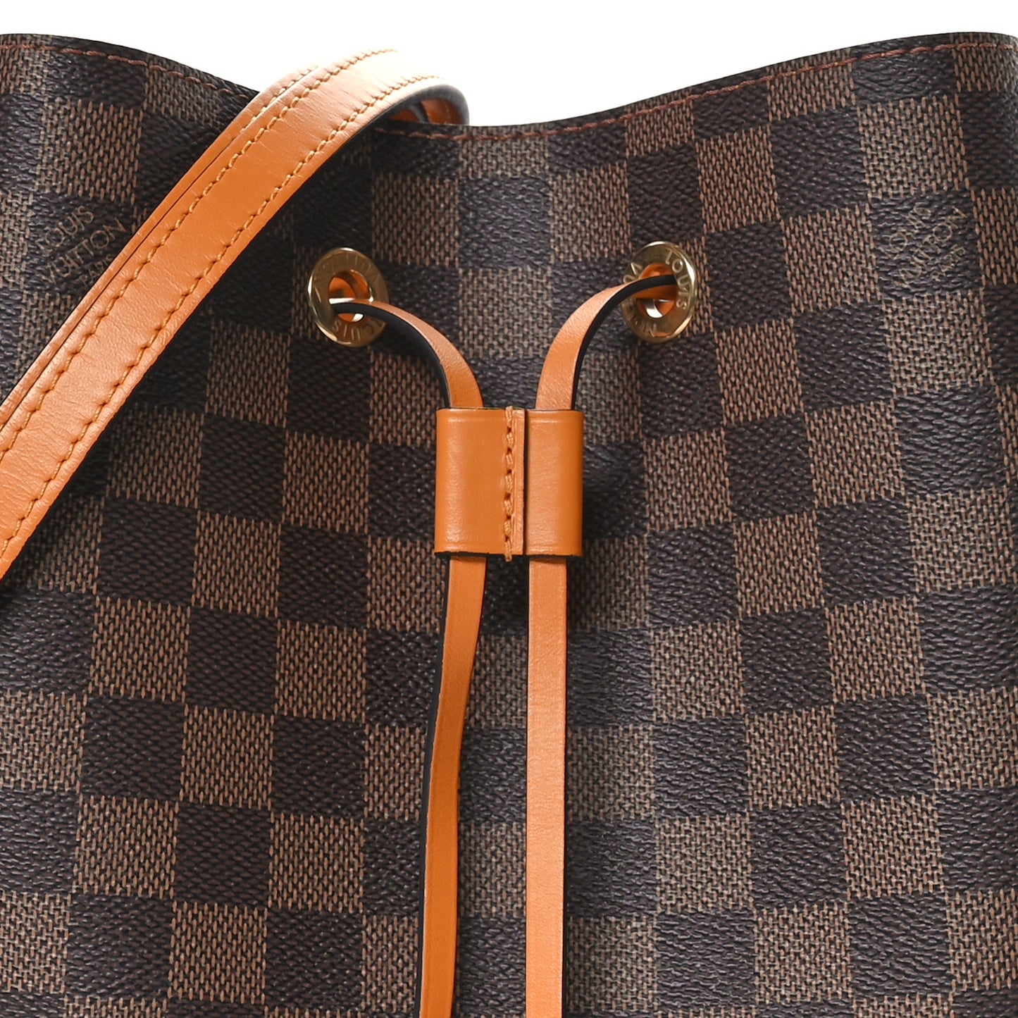 Damier Ebene Neonoe MM Safran