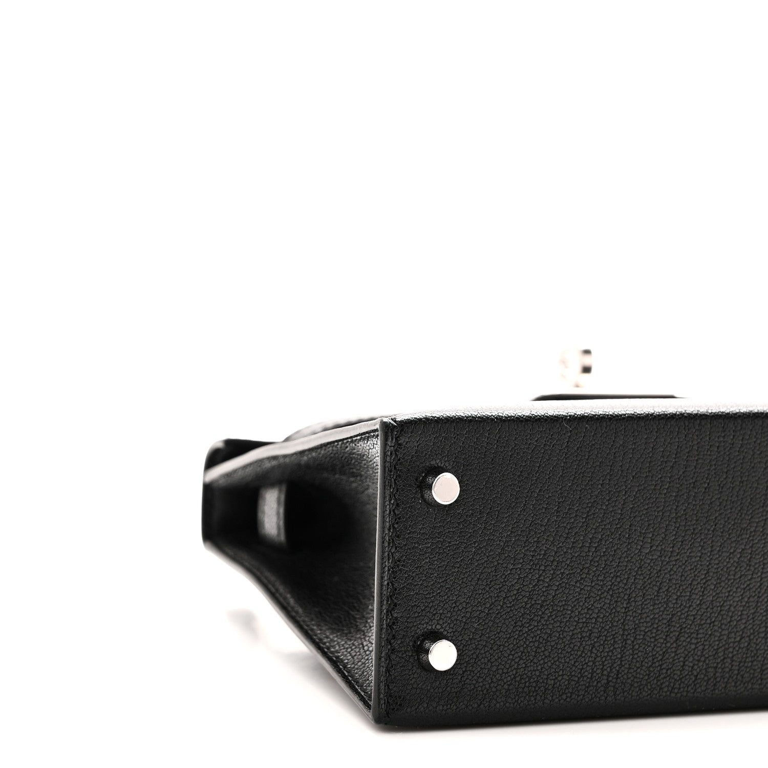 Hermes Chevre Chamkila Clou de Coeur Mini Kelly Sellier 20 Black 8 of 10