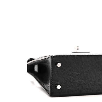 Hermes Chevre Chamkila Clou de Coeur Mini Kelly Sellier 20 Black 8 of 10