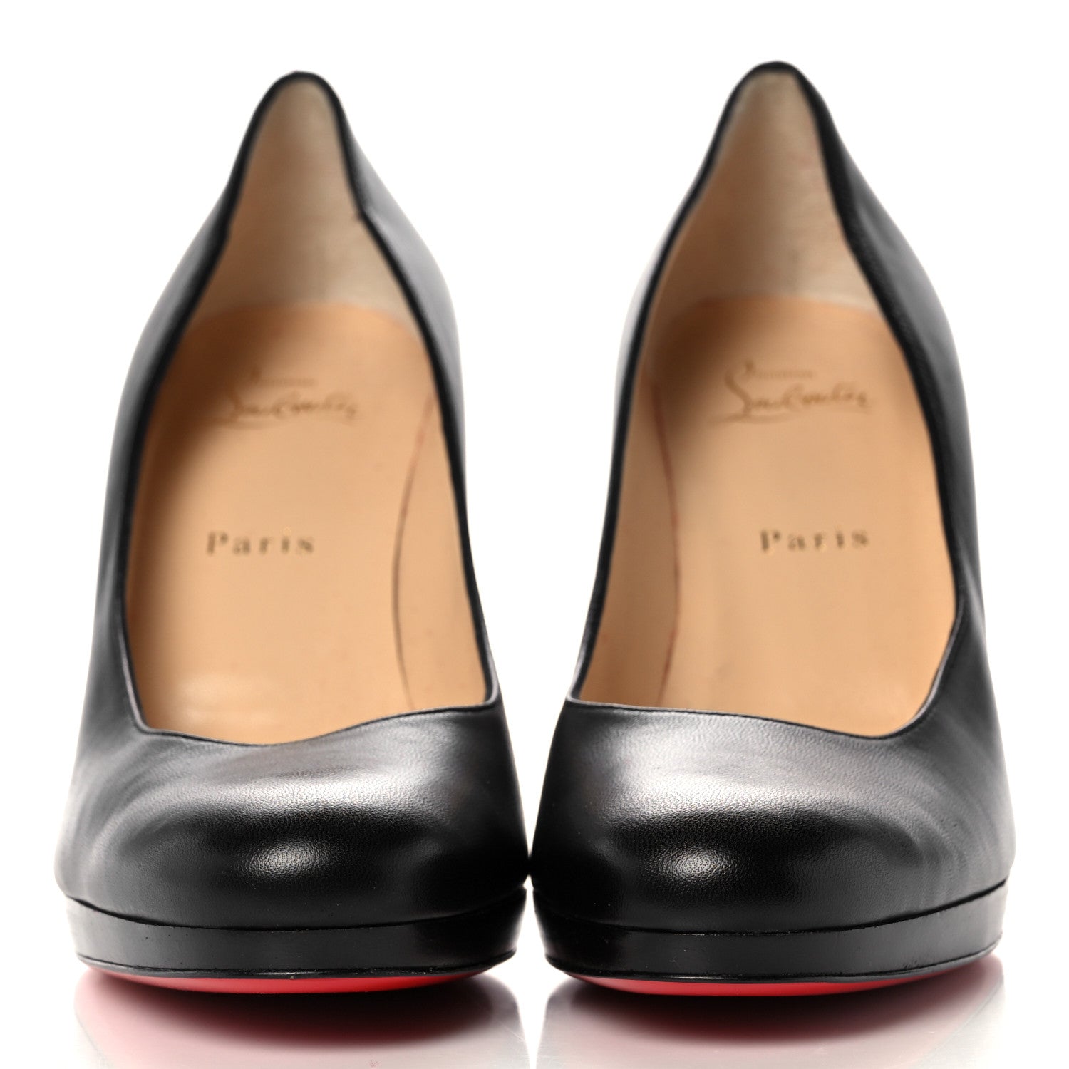 Christian Louboutin Nappa Kabetts 100 Pumps 39.5 Black Lucido 2 of 10