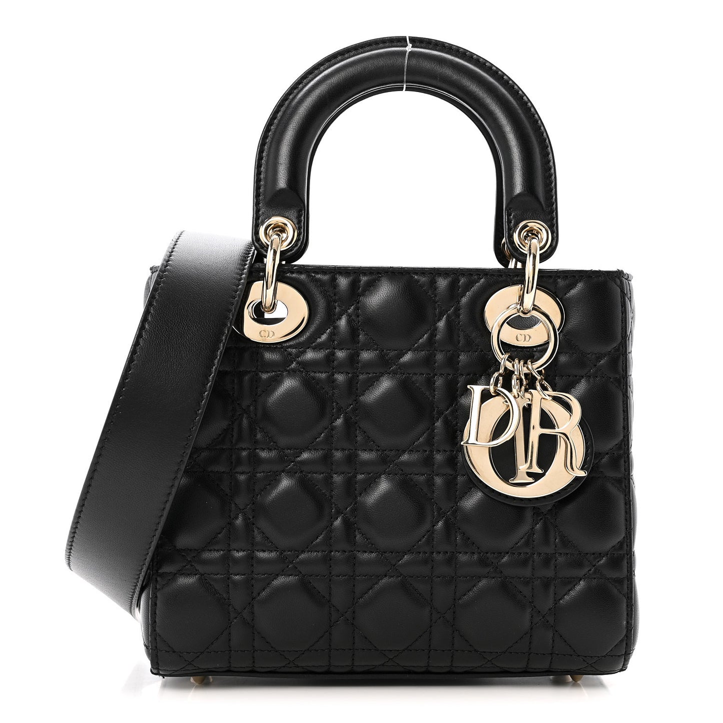 Lambskin Cannage Small My ABCDior Lady Dior Black